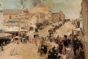Tom roberts Bourke Street,Melbourne (nn02) oil painting picture wholesale